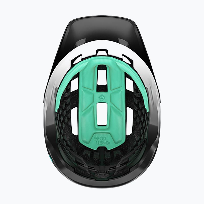 Casco da bicicletta Lazer Coyote KinetiCore bianco/nero opaco 6