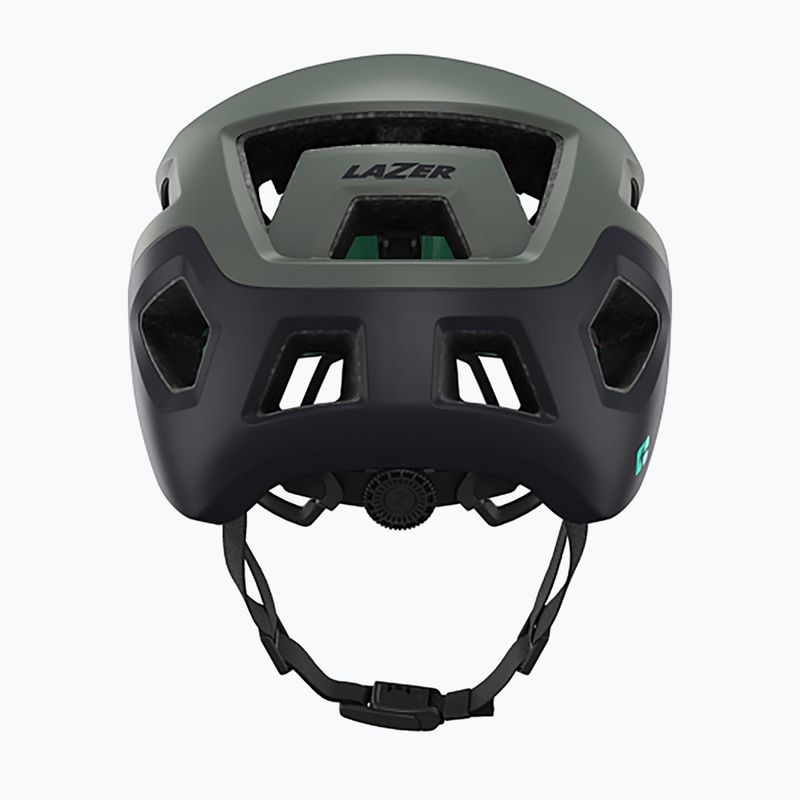 Casco da bicicletta Lazer Coyote KinetiCore opaco scuro/verde 4