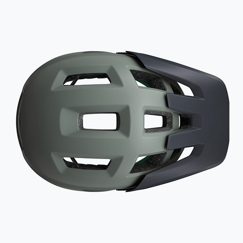 Casco da bicicletta Lazer Coyote KinetiCore opaco scuro/verde 5