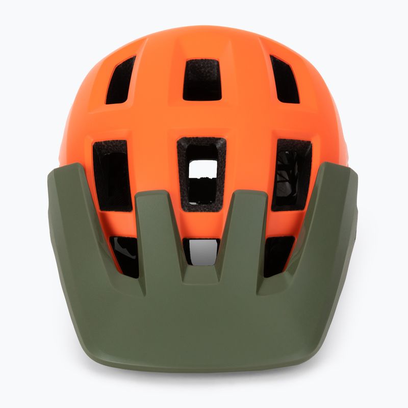 Casco da bicicletta Lazer Coyote KC arancio/verde opaco 2