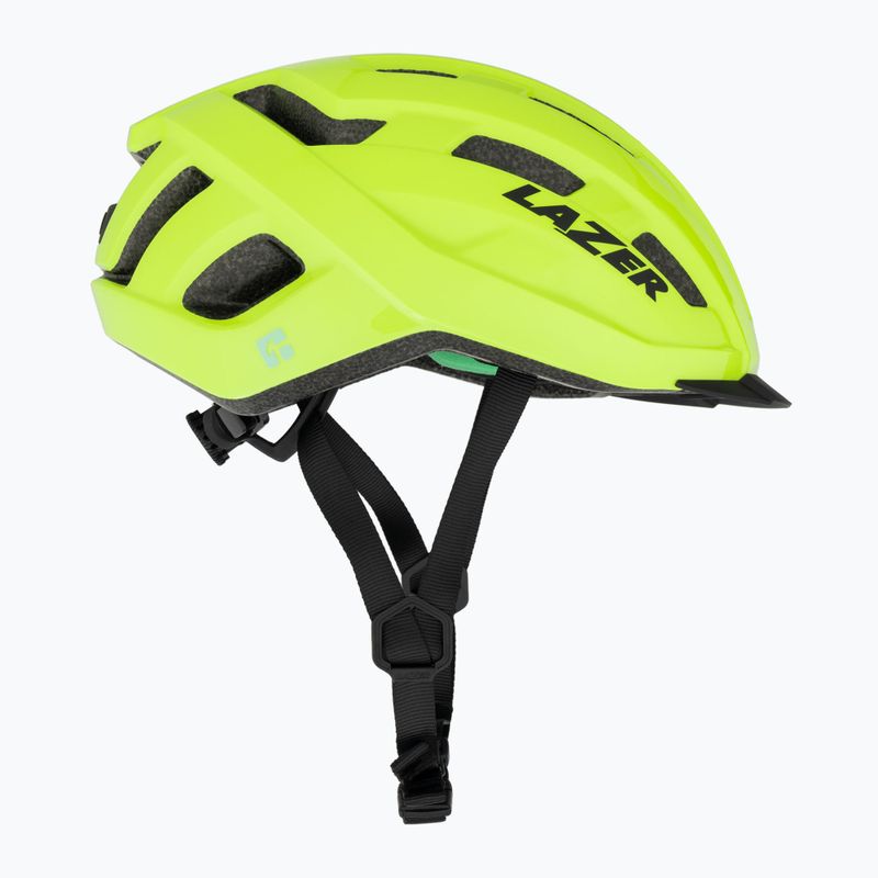 Casco da bicicletta Lazer Codax KinetiCore + net flash giallo 4