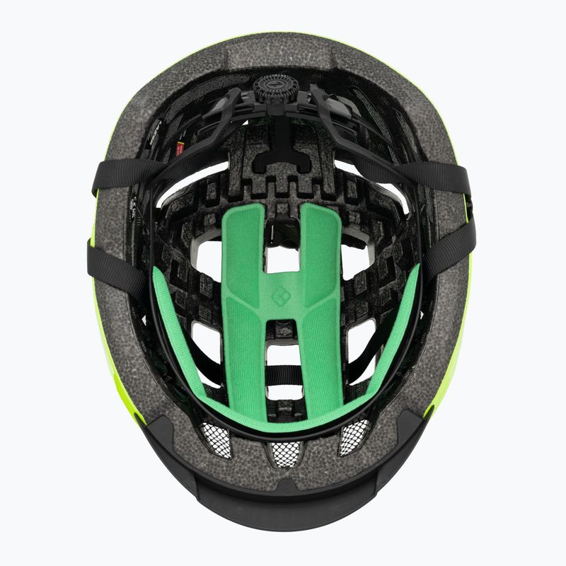 Casco da bicicletta Lazer Codax KinetiCore + net flash giallo 5