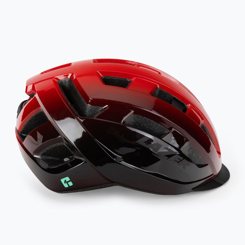 Casco da bicicletta Lazer Codax KC + net rosso/nero 3