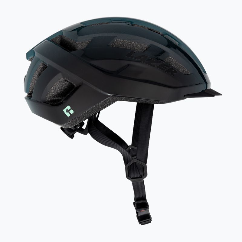 Casco da bicicletta Lazer Codax KinetiCore + net verde scuro/nero 4
