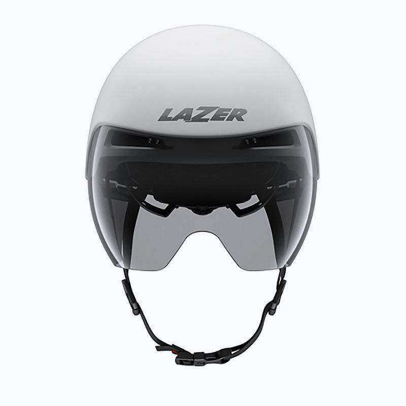 Casco da bicicletta Lazer Volante KinetiCore bianco/argento opaco 3