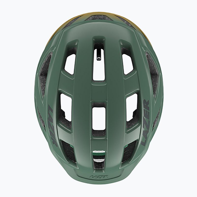 Casco da bici Lazer Cerro KinetiCore verde fumo 5