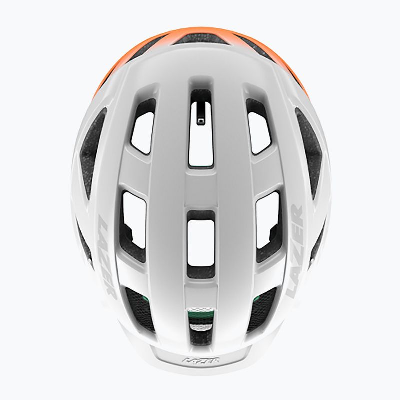 Casco da bicicletta Lazer Cerro KinetiCore bianco/arancio flash 5