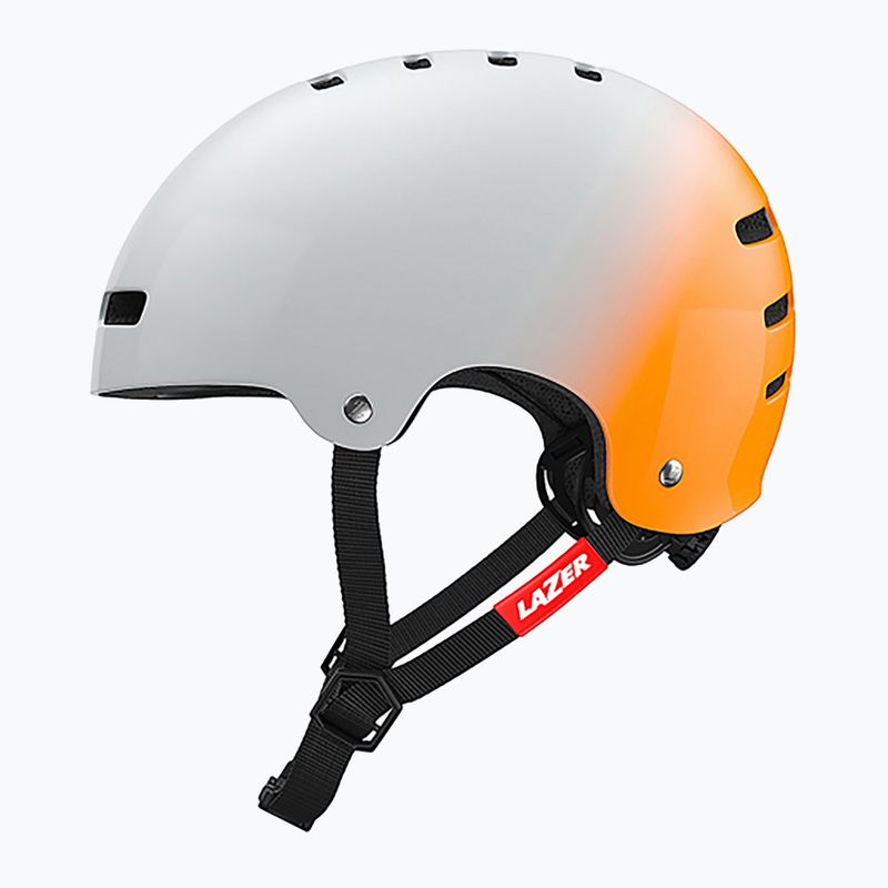 Casco da bicicletta Lazer One+ argento/arancio 2