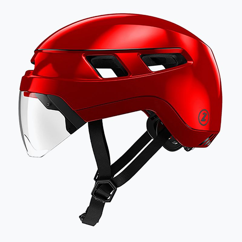 Casco da bici Lazer Urbanize NTA + Led rosso metallizzato 2