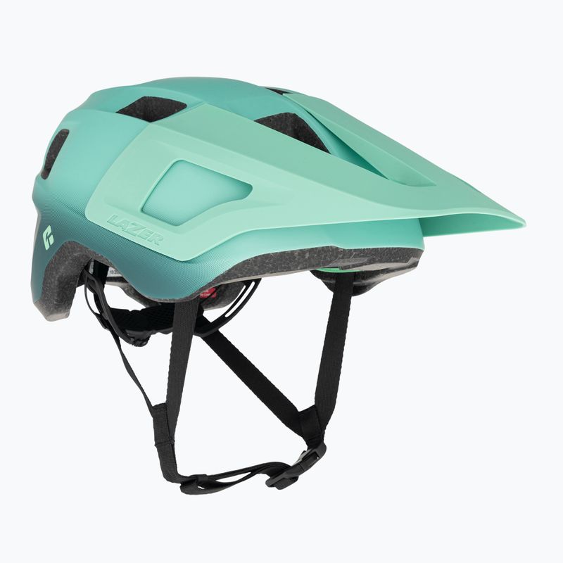 Casco da bicicletta per bambini Lazer Finch KinetiCore verde acqua opaco