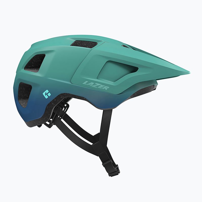 Casco da bicicletta per bambini Lazer Finch KinetiCore verde acqua opaco 6