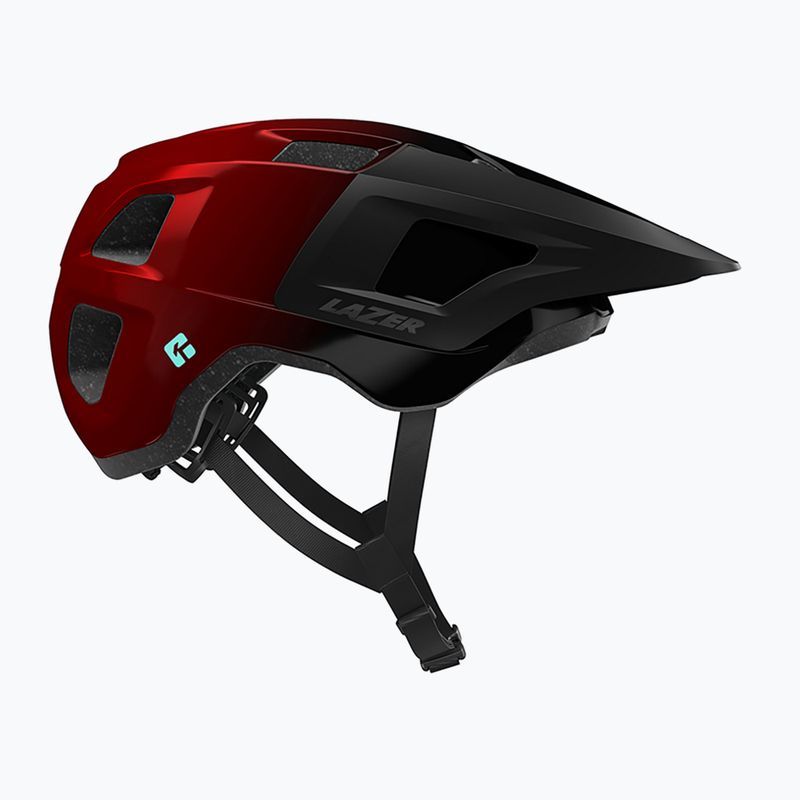 Casco da bicicletta per bambini Lazer Finch KinetiCore rosso metallizzato 6