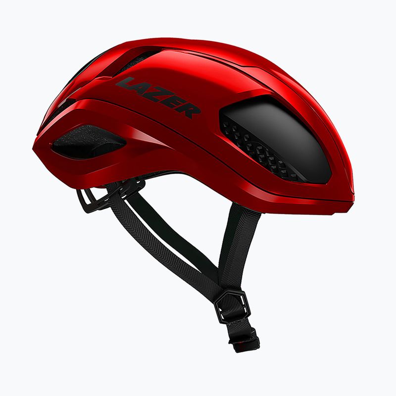 Casco da bicicletta Lazer Vento KinetiCore rosso metallizzato 6