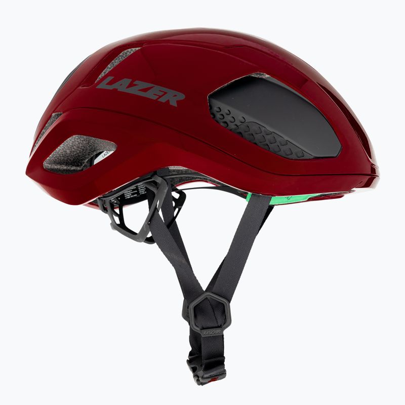 Casco da bicicletta Lazer Vento KinetiCore rosso metallizzato 4