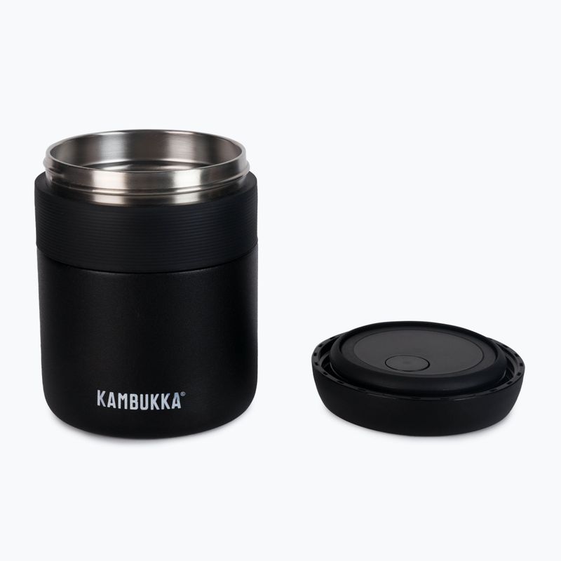 Kambukka Bora 600 ml thermos nero opaco per alimenti 3