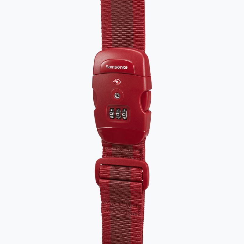 Samsonite Cinghia per bagagli/Tsa Lock rosso