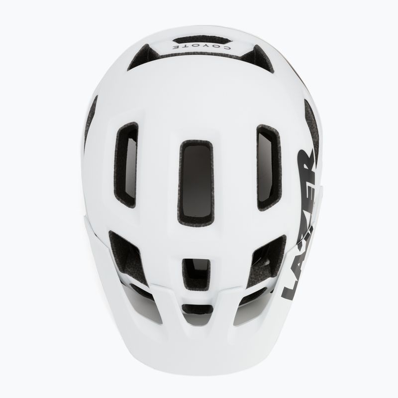 Casco da bici Lazer Coyote mat bianco 6