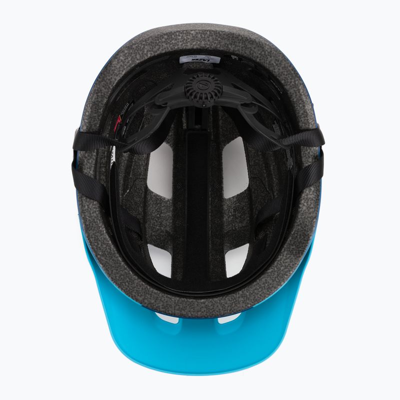 Casco da bicicletta Lazer Chiru in acciaio blu opaco 4