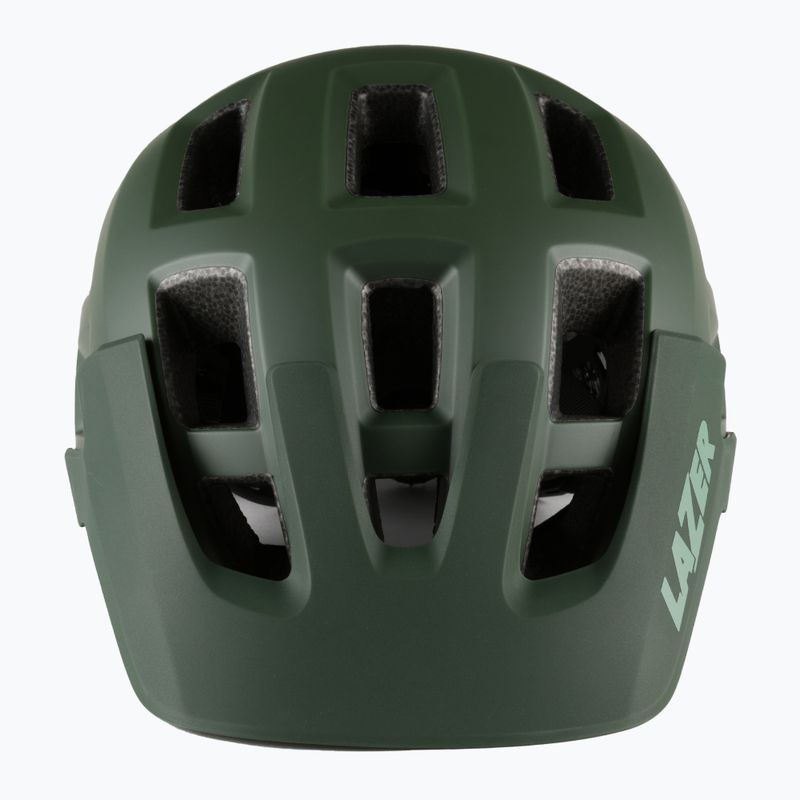 Casco da bicicletta Lazer Coyote scuro/verde opaco 2
