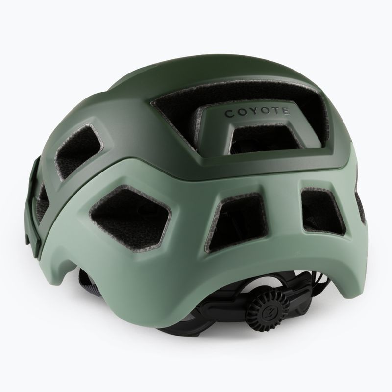 Casco da bicicletta Lazer Coyote scuro/verde opaco 4