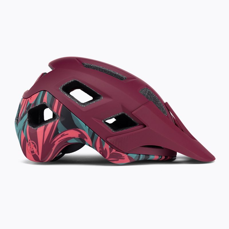 Casco da bicicletta Lazer Coyote rosso opaco rainforest 3