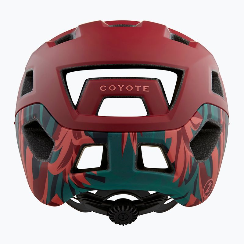 Casco da bicicletta Lazer Coyote rosso opaco rainforest 10