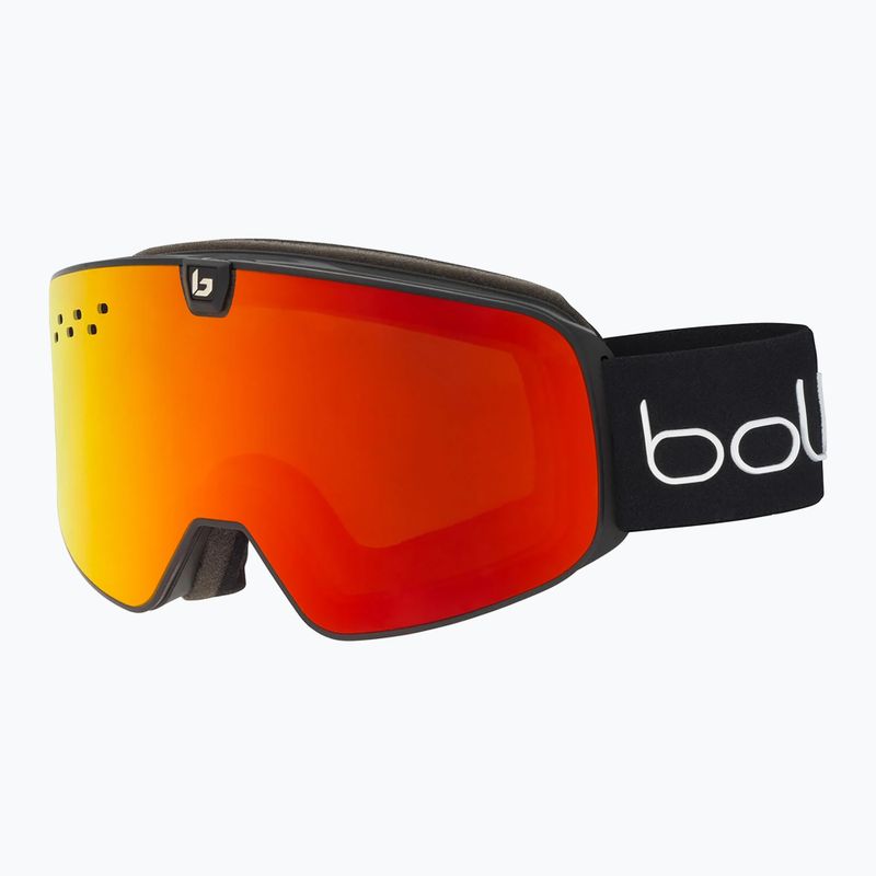 Occhiali da sci Bollé Nevada Neo black matte/sunrise&light vermillon blue