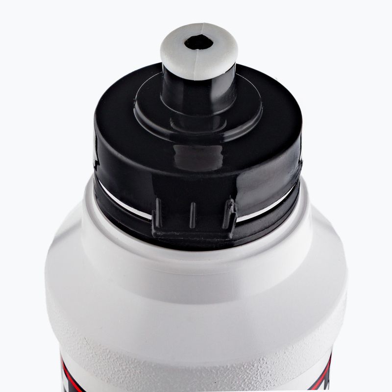 Bottiglia da bicicletta per bambini Polisport Race 300 ml bianco/rosso con cestino 4