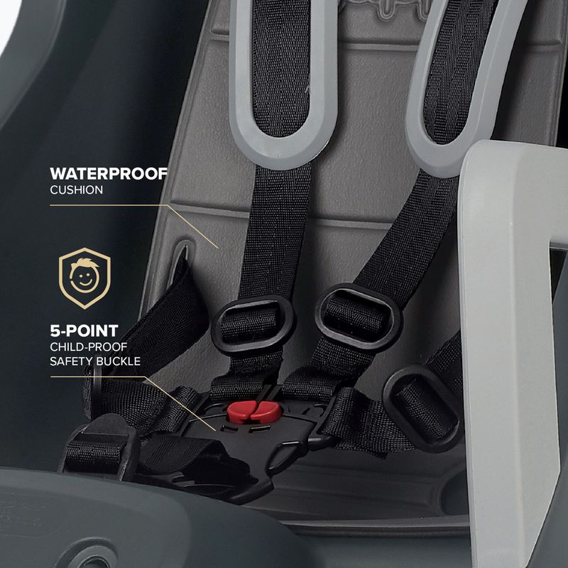 Seggiolino per bici Polisport Guppy Maxi+ CFS dark grey/silver 8