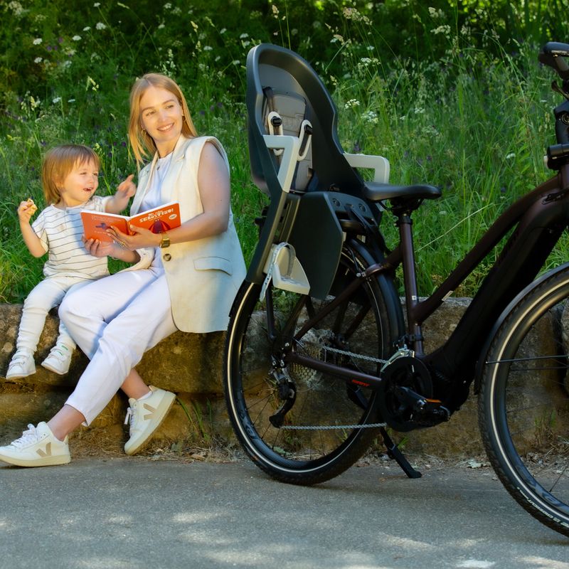 Seggiolino per bici Polisport Guppy Maxi+ CFS dark grey/silver 10