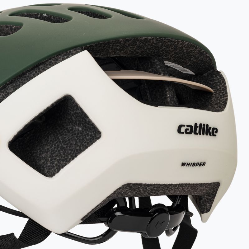 Casco bici MTB Catlike Whisper II green forest/white matte 7