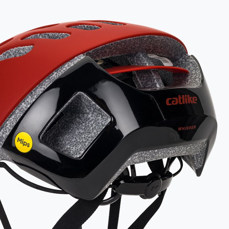 Casco bici MTB Catlike Whisper II red matte/black gloss 7
