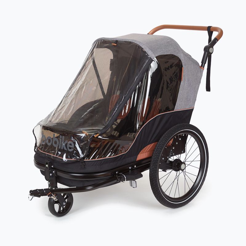 Rimorchio per bicicletta bobike Moobe grigio