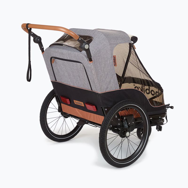 Rimorchio per bicicletta bobike Moobe grigio 2
