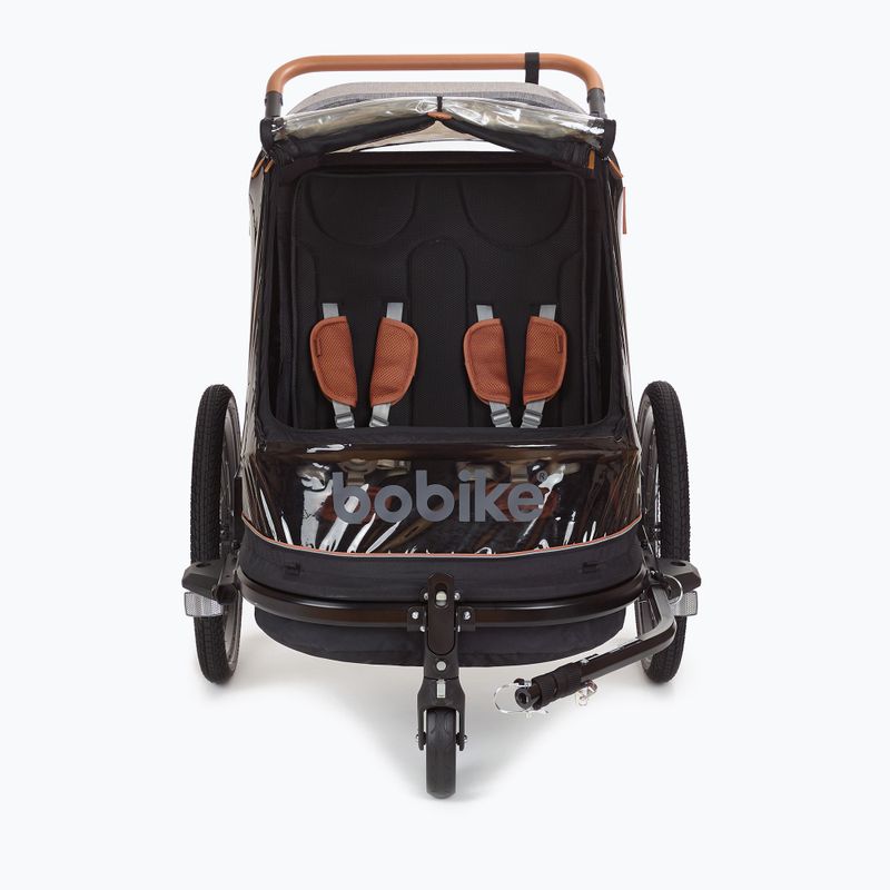 Rimorchio per bicicletta bobike Moobe grigio 6
