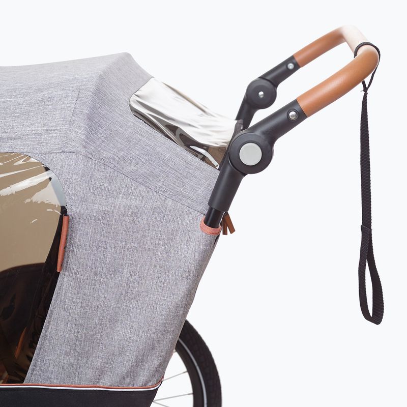Rimorchio per bicicletta bobike Moobe grigio 9