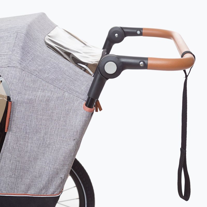 Rimorchio per bicicletta bobike Moobe grigio 10