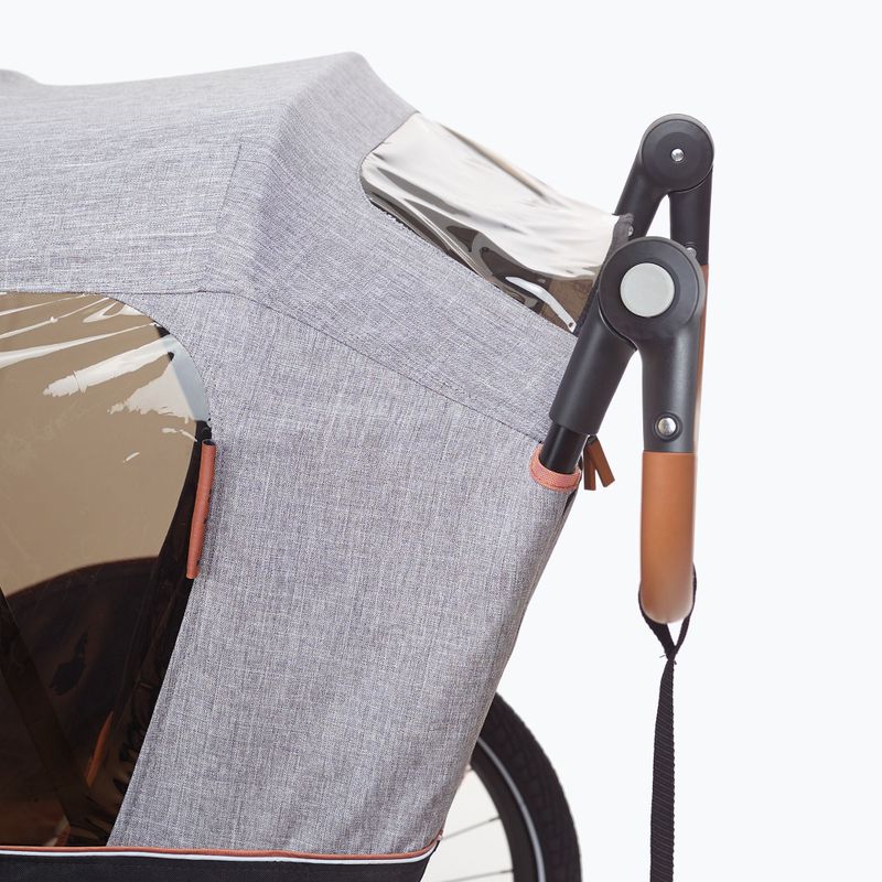 Rimorchio per bicicletta bobike Moobe grigio 11