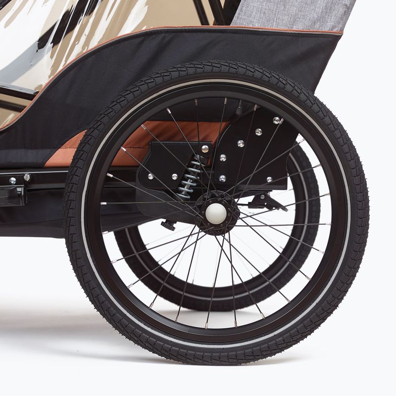 Rimorchio per bicicletta bobike Moobe grigio 12