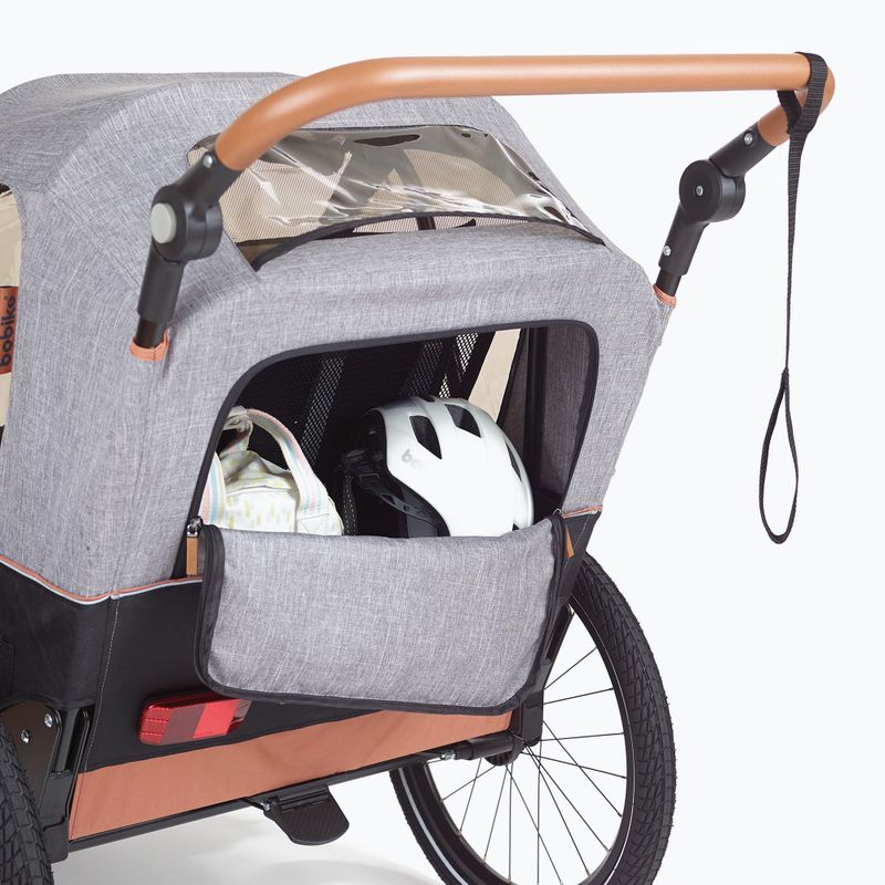 Rimorchio per bicicletta bobike Moobe grigio 13
