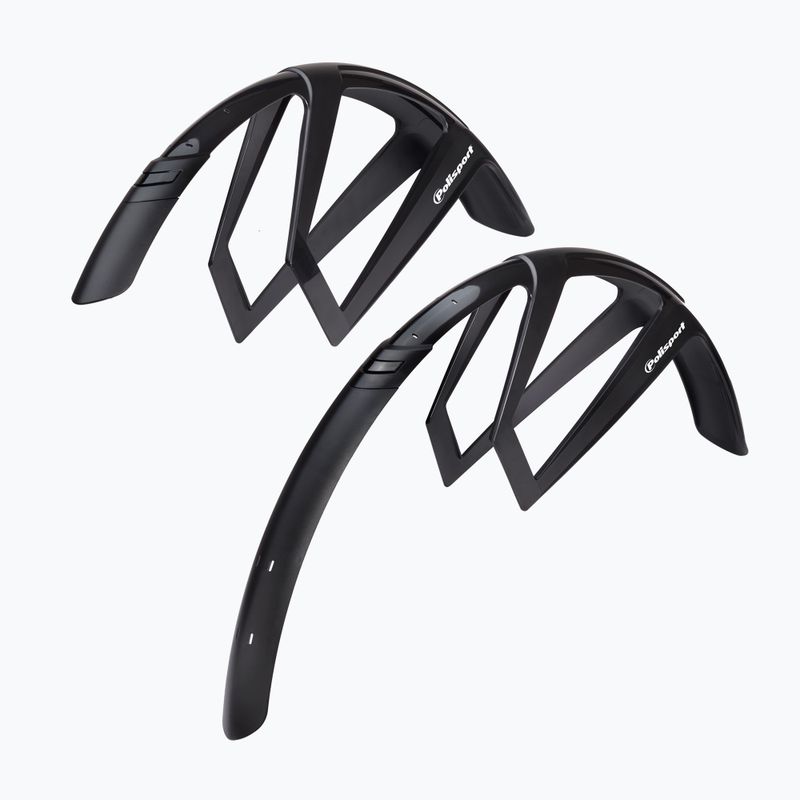 Polisport R-Mud Road Gravel set parafanghi bici nero