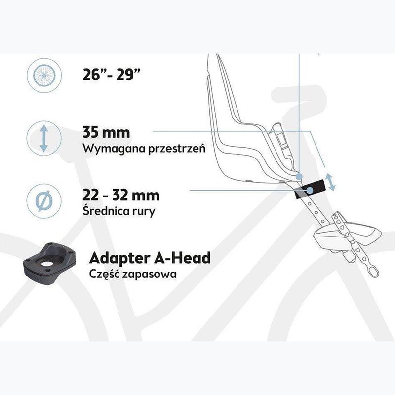 Sella per bicicletta bobike One Mini urban grey 8