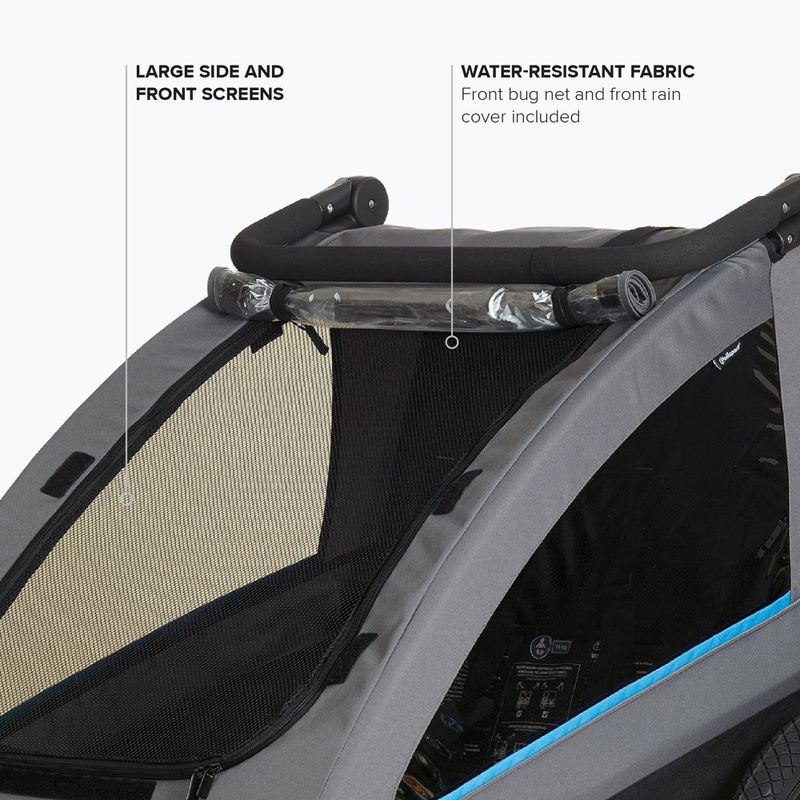 Rimorchio da bici Polisport Kids Trailer&Stroller black/grey 4