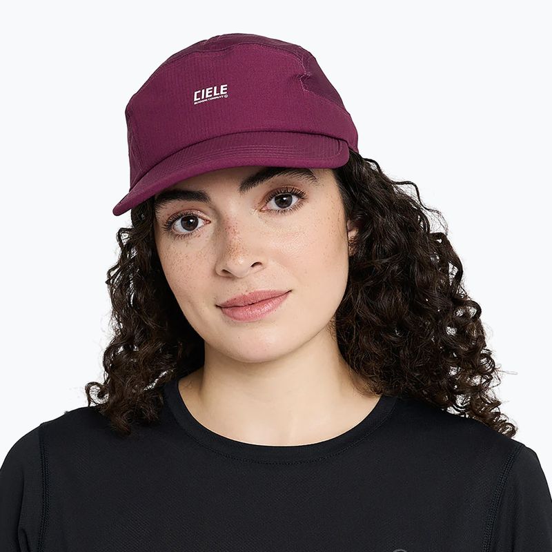 Cappellino con visiera Ciele Athletics GOCapSC Field CapitalRC mulberry 4