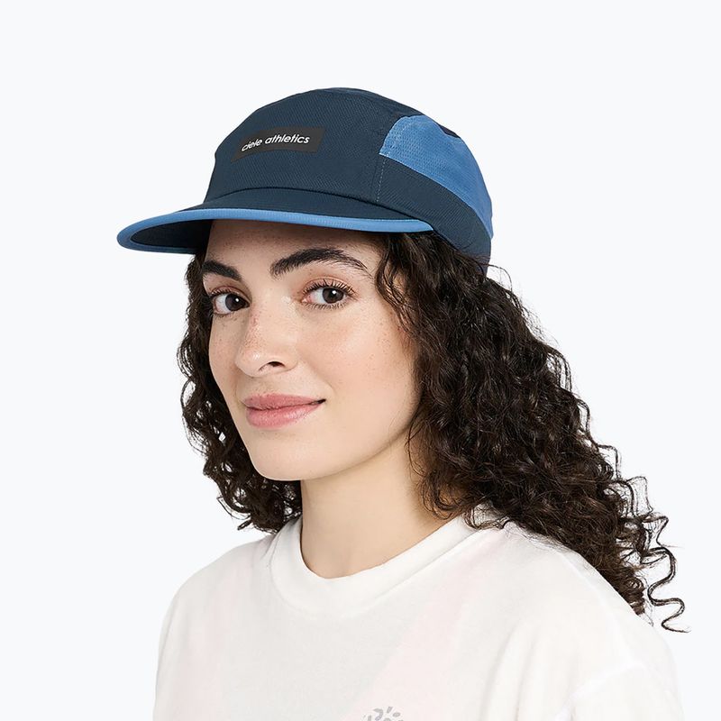 Cappellino con visiera Ciele Athletics GOCap Field IconicBar indigo 5