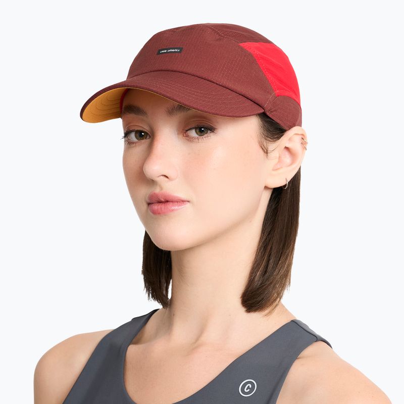 Cappellino con visiera Ciele Athletics GOCap Field IconicBar SL andorra/red 5