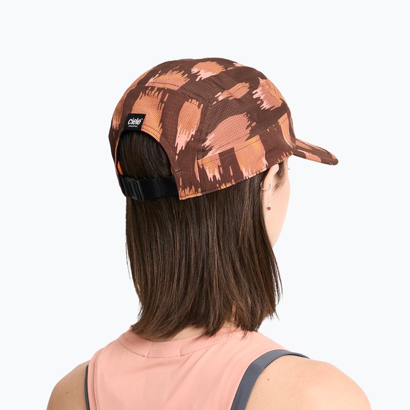 Cappellino con visiera Ciele Athletics GOCap Field AllOverPrint Cheetah oak 6
