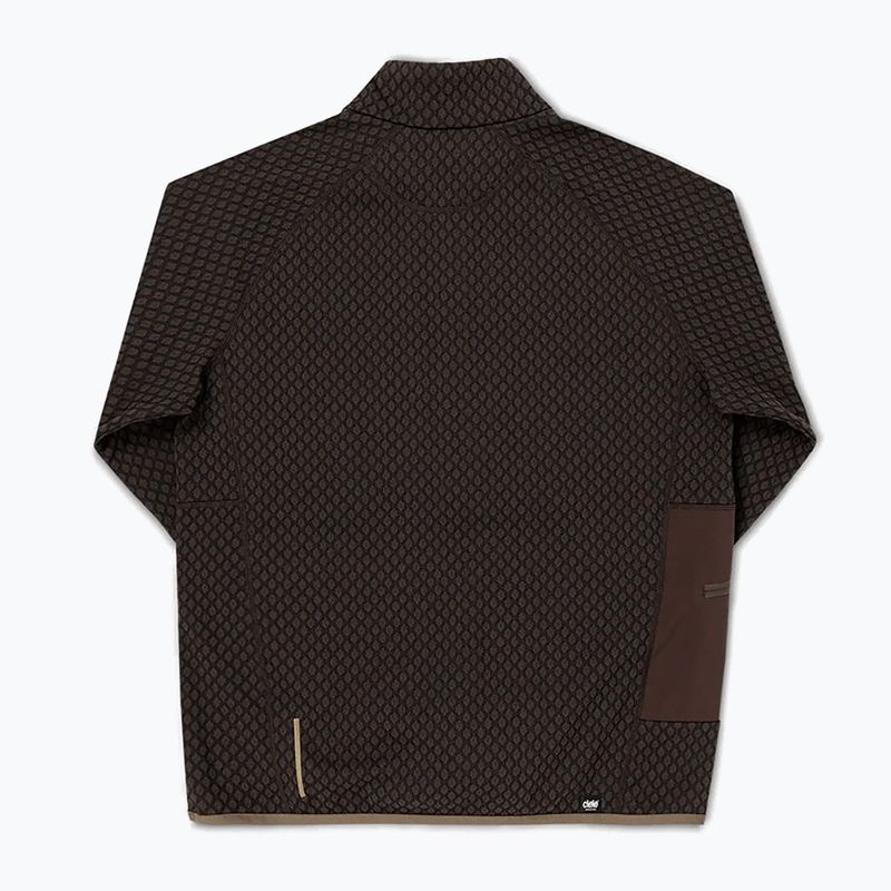 Felpa da corsa uomo Ciele Athletics VLVHalfzip oak 2