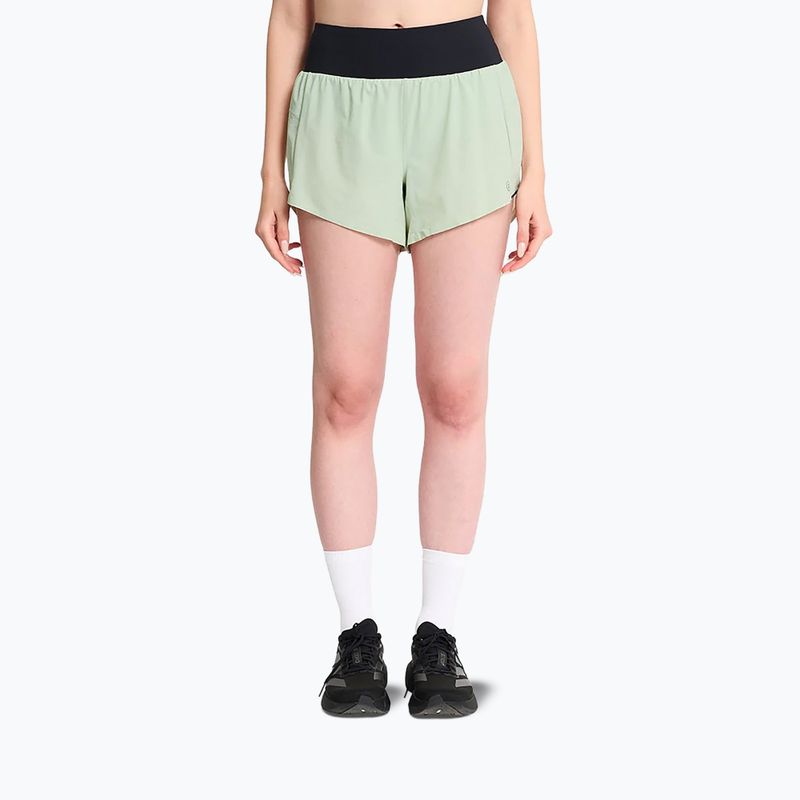 Pantaloncini da corsa da donna Ciele Athletics TRNShort4''brief 2 light moss