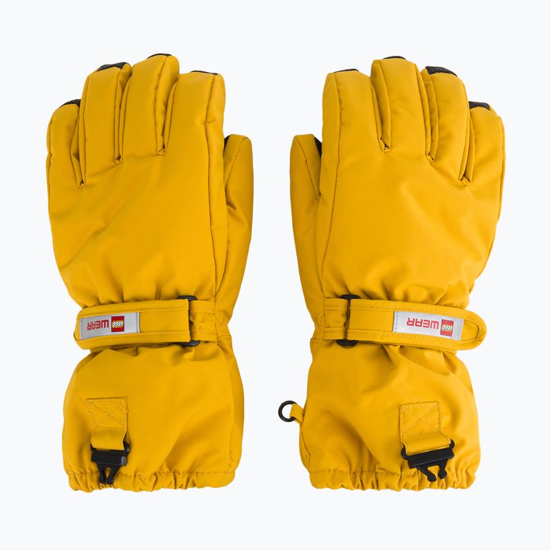 Guanti da sci per bambini LEGO Lwatlin 700 giallo 3